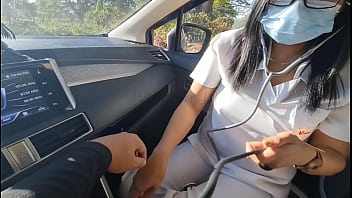 Surprised nurse engages in public sex with Filipino lovers in viral video